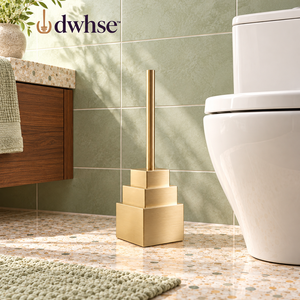 dwhse™ Facet Toilet Brush Set