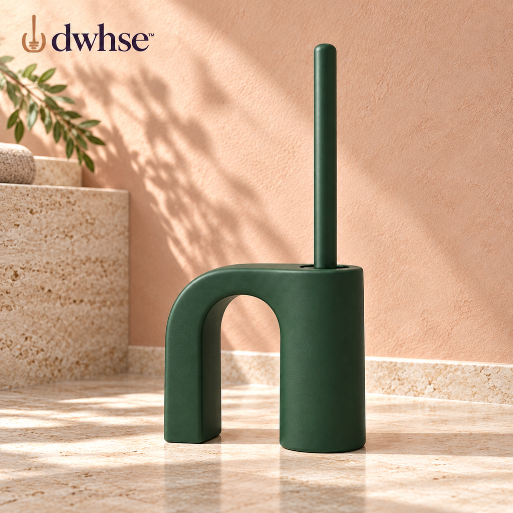 dwhse™ Drift Glass Toilet Brush Set