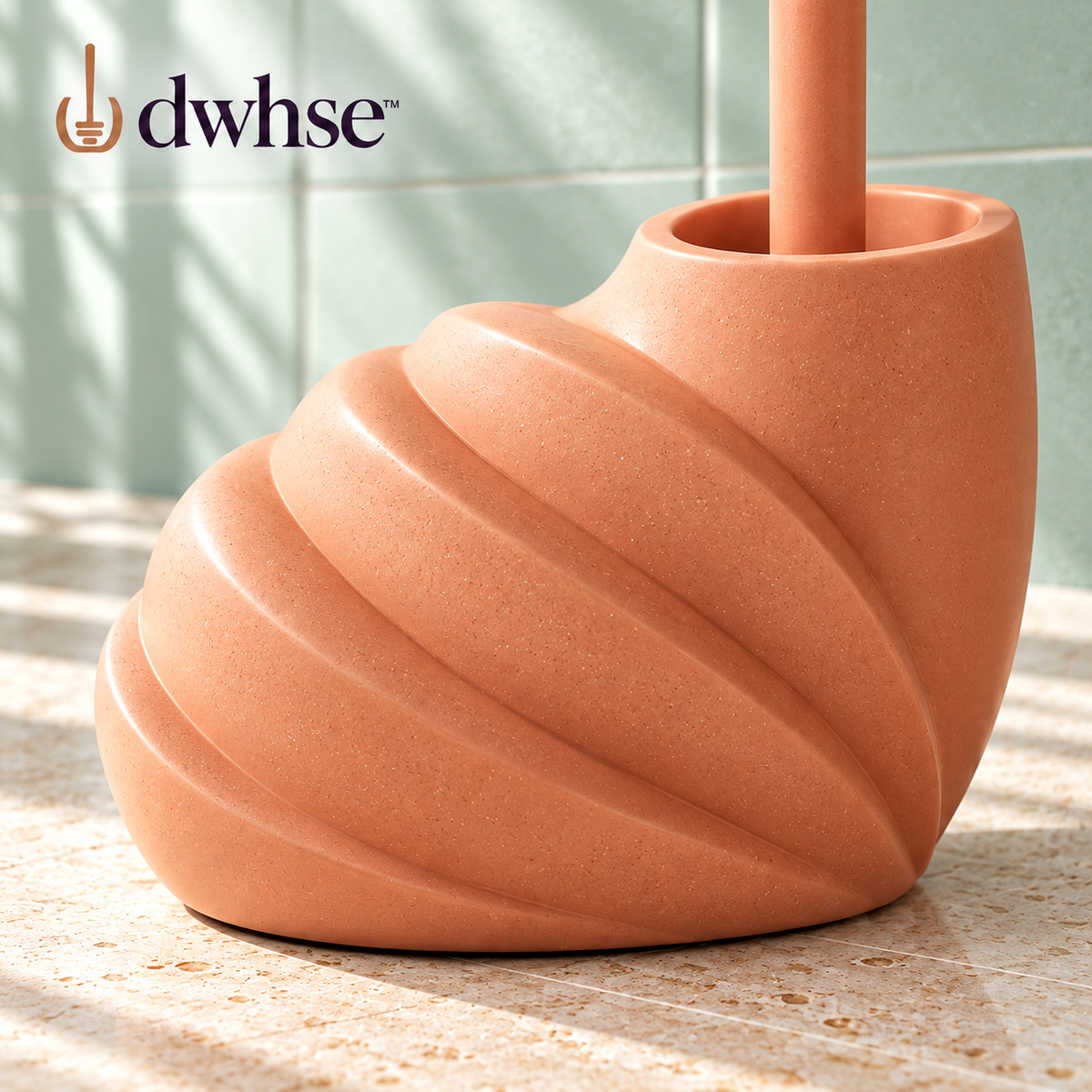 dwhse™ Taper Ceramic Toilet Brush Set