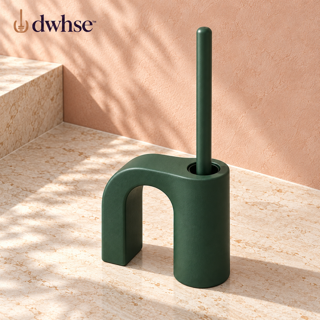 dwhse™ Drift Glass Toilet Brush Set