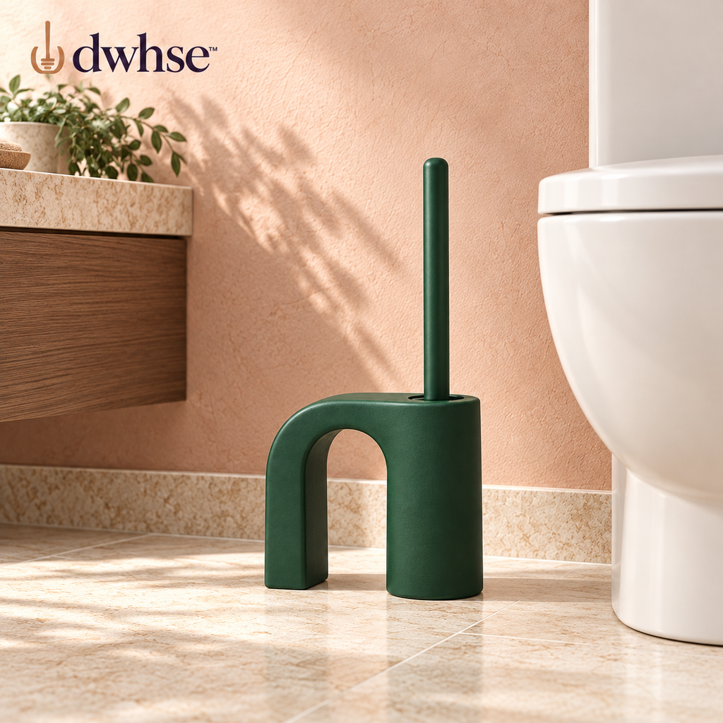 dwhse™ Drift Glass Toilet Brush Set