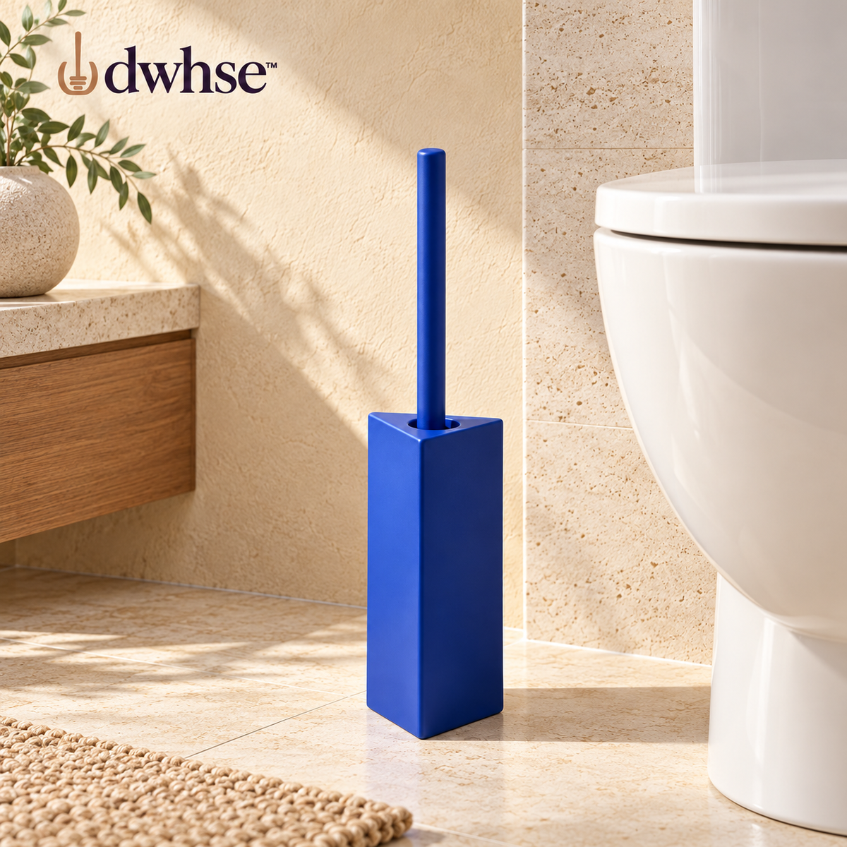 dwhse™ Blade Wall-Mounted Toilet Brush Set