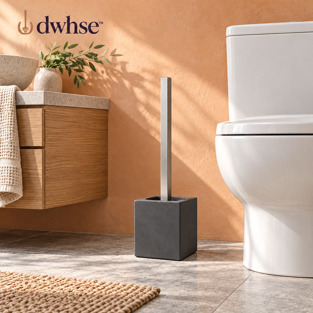 dwhse™ Halo Metal Toilet Brush Set