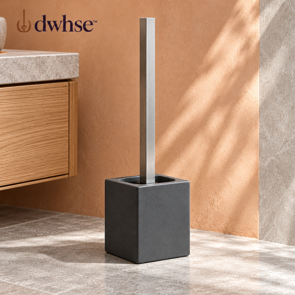 dwhse™ Halo Metal Toilet Brush Set