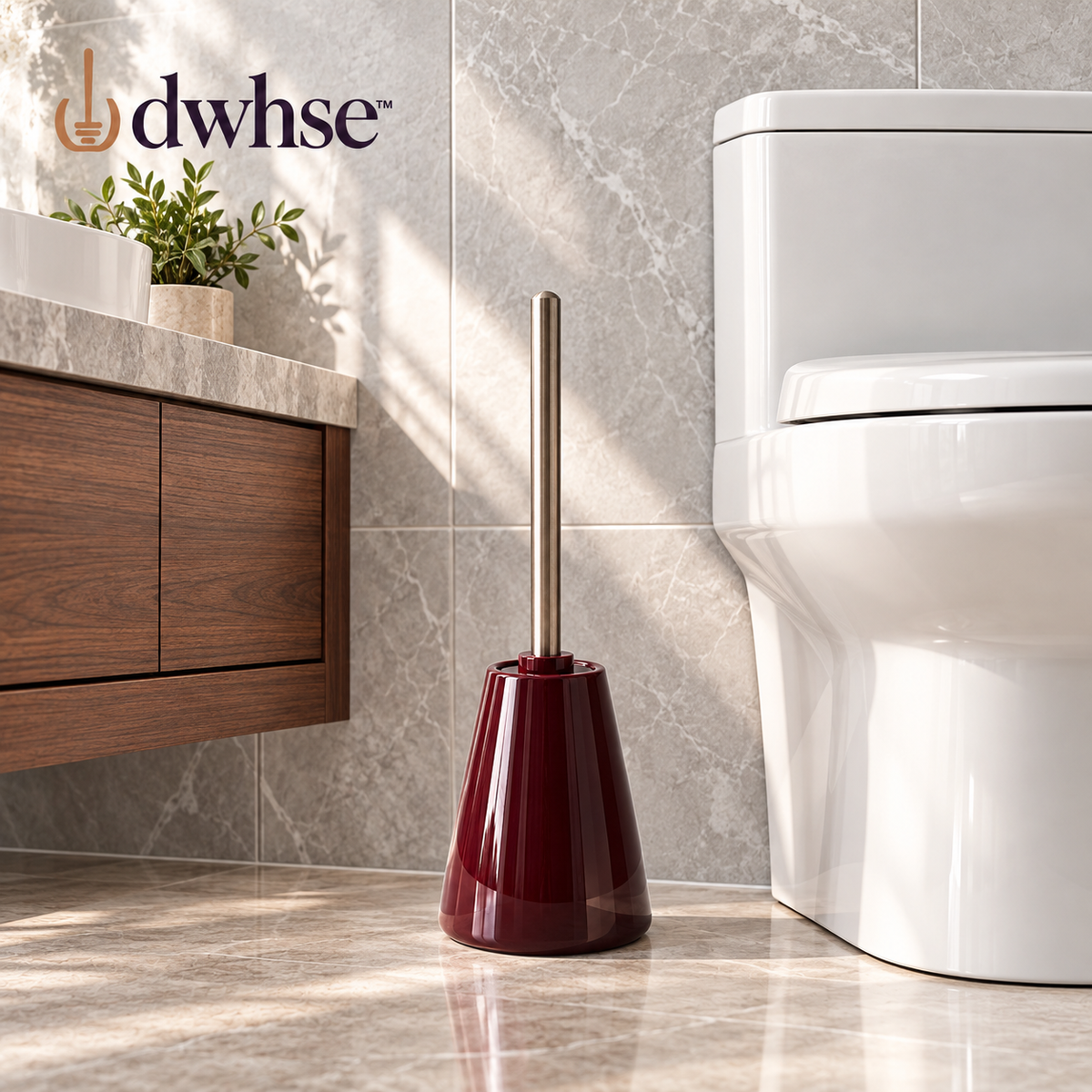 dwhse™ Block Toilet Brush Set