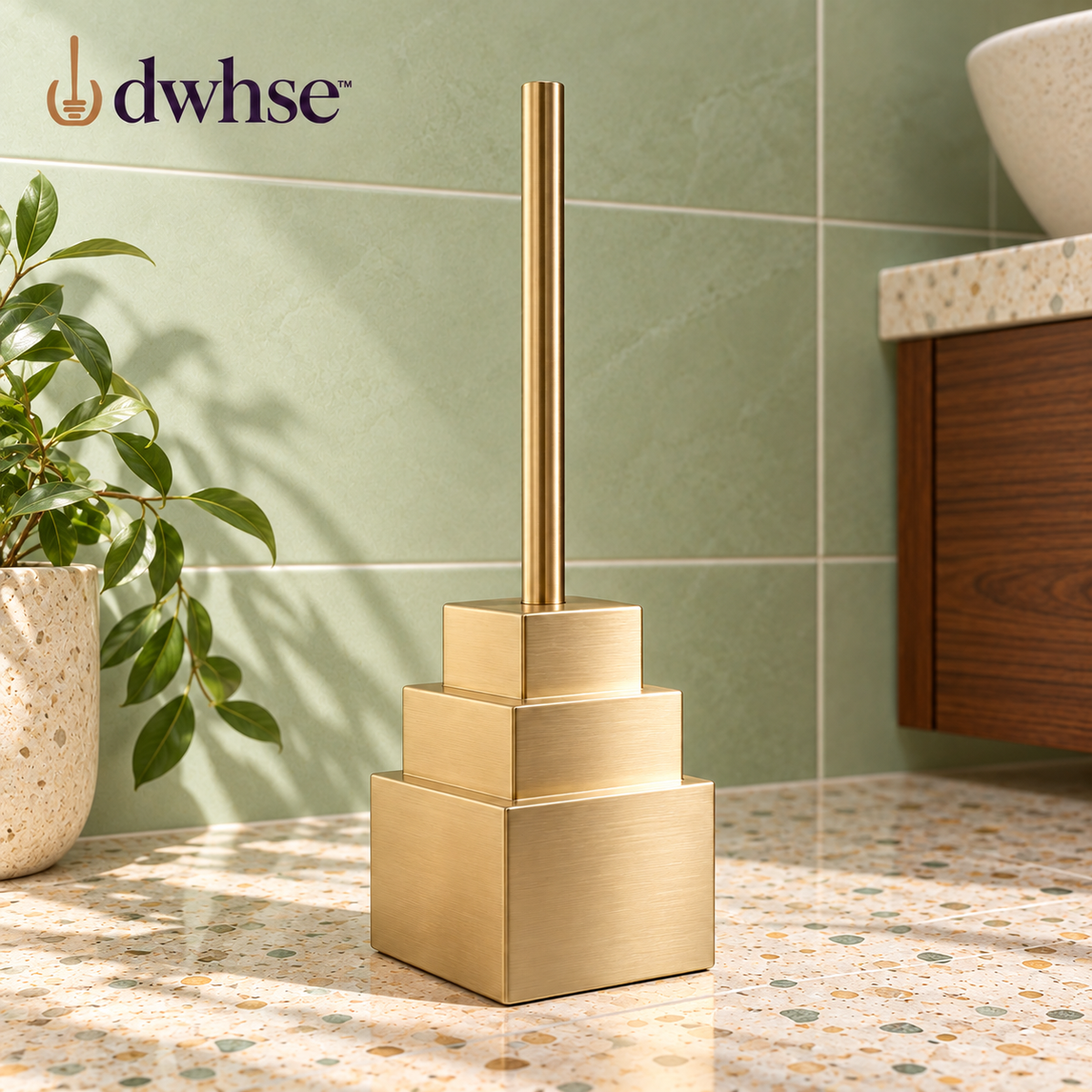 dwhse™ Facet Toilet Brush Set