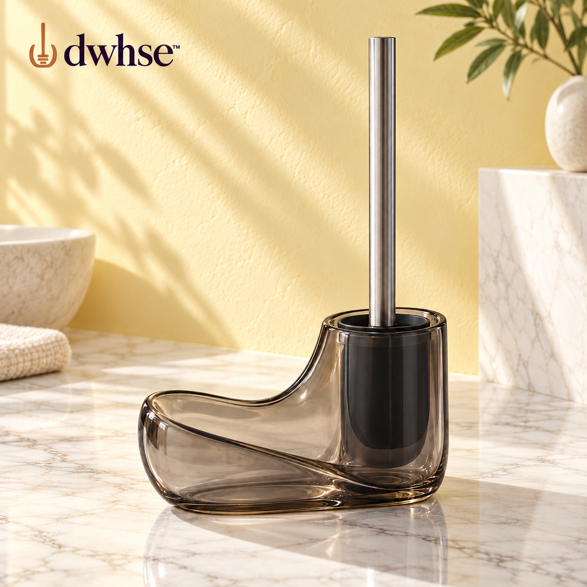 dwhse™ Fold Wall-Mounted Toilet Brush Set